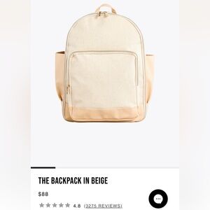 Beis Backpack in Beige